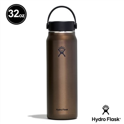 Hydro Flask 32oz/946ml 輕量寬口提環保溫瓶 曜石黑 保冷 保溫瓶 水壺 登山 露營