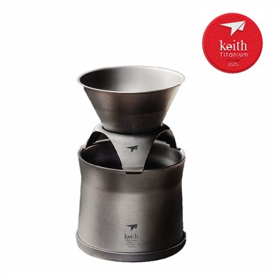 鎧斯 Keith Ti3911 鎧斯鈦濾掛泡茶咖啡鈦杯組 220ml 濾掛 咖啡
