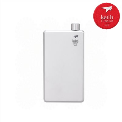 鎧斯 Keith Ti9306純鈦隨身酒壺 120ml 附漏斗 露營 登山