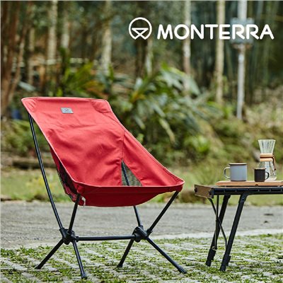 MONTERRA CVT2 M 輕量蝴蝶型摺疊椅 紅 摺疊椅 露營椅