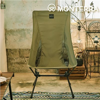 MONTERRA CVT2 L 輕量蝴蝶型摺疊椅 橄欖綠 摺疊椅 露營椅