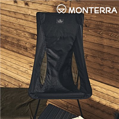 MONTERRA CVT2 L 輕量蝴蝶型摺疊椅 黑 摺疊椅 露營椅