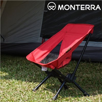 MONTERRA CVT2 Mini 輕量蝴蝶型摺疊椅 紅 摺疊椅 露營椅