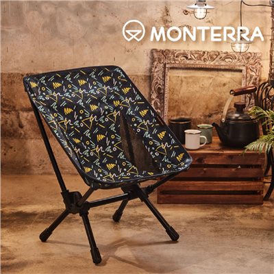 MONTERRA CVT2 Mini 輕量蝴蝶型摺疊椅 碎花 摺疊椅 露營椅