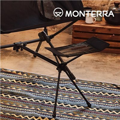 MONTERRA Foot Rest 腳足支撐配件 黑 摺疊椅 露營椅 支撐