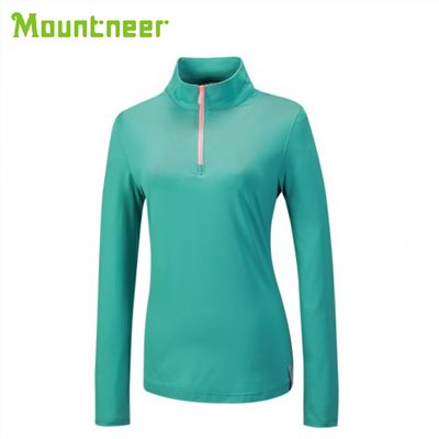 Mountneer 女 快熱保暖上衣 42P08-73 春綠 排汗衣 長袖 吸濕排汗