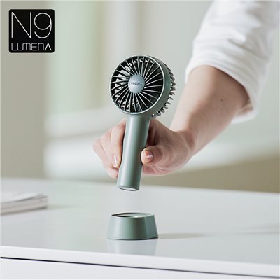 N9 LUMENA C2 USB迷你手持風扇 煙燻綠 露營 小風扇