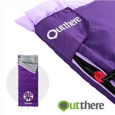Outthere 好野 好窩睡袋 紫 AS00109 100%科技棉 四季睡袋 10°C最低5°C極限-8°C