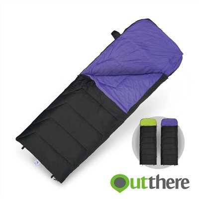 Outthere 好野 好威T3高效睡袋 紫/綠 100%Thermolite T3 EcoMade高科技環保棉 極限溫度-15℃
