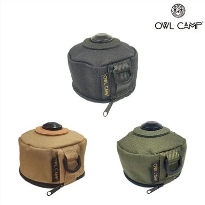 OWL CAMP 高山瓦斯套 中 黑/沙/軍綠 露營 野營 風格 戶外 高山瓦斯 保護套