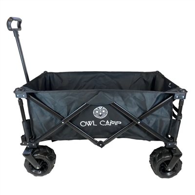 OWL CAMP 露營手拉車 黑色 手拉車 手推車 露營拖車 露營推車