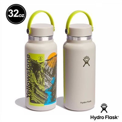 Hydro Flask 32oz/946ml 寬口提環保溫瓶 黃石國家公園 保冷 保溫瓶 水壺 登山 露營