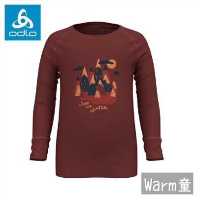 ODLO 瑞士 ECO銀離子機能保暖型排汗內衣 兒童款 搶救冬天/蘋果紅 159489-30867 保暖內衣 衛生衣