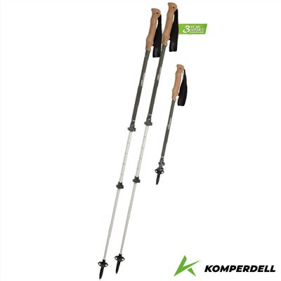 Komperdell 奧地利 航太鋁合金強力鎖定登山杖 174232410 橄欖綠 健行登山 7075鋁合金