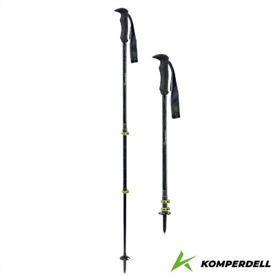 Komperdell 奧地利 輕量碳纖+鈦金強力鎖定登山杖 175237010 黑 健行登山 碳纖輕量