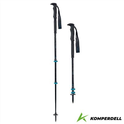 Komperdell 奧地利 輕量碳纖+鈦金強力鎖定登山杖 175236010 黑 健行登山 碳纖輕量