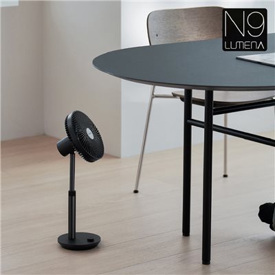 N9 LUMENA PRIME3 USB伸縮擺頭風扇 炭黑 露營 小風扇