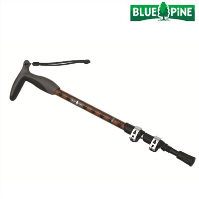 BLUE PINE 青松 短T把鋁合金快扣登山杖 2色 老人杖 拐杖 MY2102