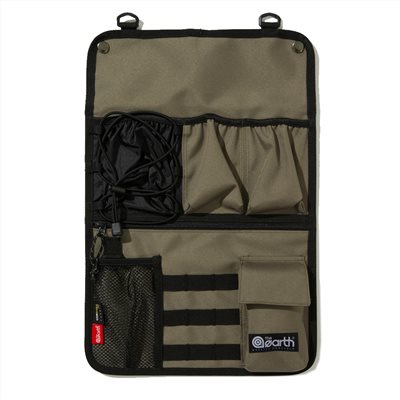 the earth CORDURA 多功能椅側置物袋 軍綠/黑色 露營椅側邊袋 露營椅 置物袋
