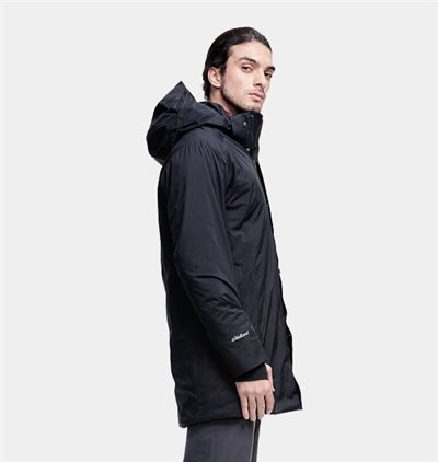 【特價出清】wildland 荒野 男 長版PR棉輕量防水外套 0A82902 黑色54 外套 登山 露營