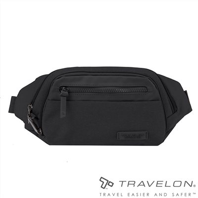 Travelon 美國 METRO休閒旅遊腰包 斜背包 TL-43418 黑色 防盜包 腰包