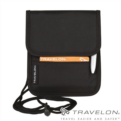 Travelon 美國 頸掛式隨身包 TL-42764 黑色 防盜包 零錢包