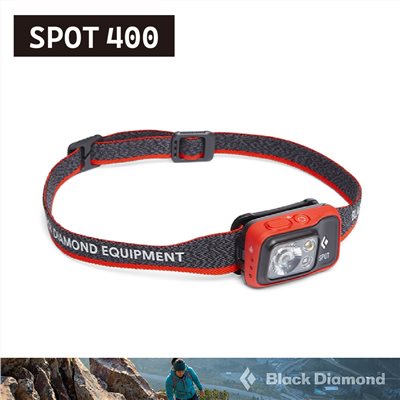 Black Diamond Spot 400 頭燈 620672 橘紅 登山 露營 釣魚 照明