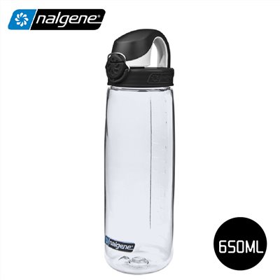 Nalgene 美國專業 650ml OTF運動型水壺 透明/黑蓋 外出水瓶 運動 戶外 兒童水壺