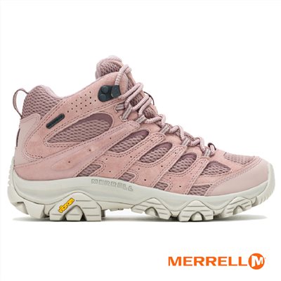 MERRELL MOAB 3 MID WATERPROOF 女 中筒防水登山健行鞋 ML038330 藕粉 健走鞋