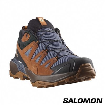 Salomon 男 X ULTRA 360 LTR GTX 低筒登山鞋 L47684900 防水 灰/褐/棕 健行鞋 防水