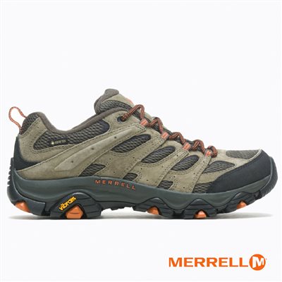 Merrell 男 MOAB 3 GTX 防水登山健行鞋 橄欖綠 寬楦 ML035801W 登山鞋 低筒