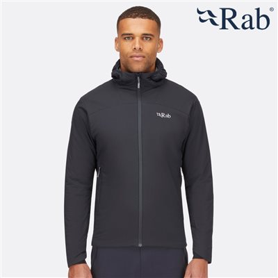 英國 RAB Xenair Alpine Light Jacket Wmns 輕量防風透氣化纖連帽外套 男款 黑 QIP17BKB