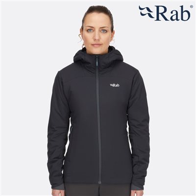 英國 RAB Xenair Alpine Light Jacket 輕量防風透氣化纖連帽外套 女款 烏木灰 QIP18EBN