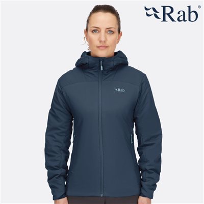 英國 RAB Xenair Alpine Light Jacket 輕量防風透氣化纖連帽外套 女款 暴風藍 QIP18TMB