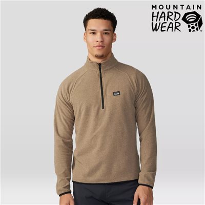 Mountain Hardwear 保暖刷毛立領半拉長袖排汗衣 男款 野跡棕 2104711 保暖衣