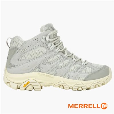 MERRELL MOAB 3 MID WP 女 中筒防水登山健行鞋 ML038392 淺灰 健走鞋