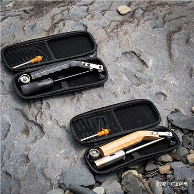 OWL CAMP 摺疊噴火槍 FBD 櫸木黑/原木色 點火器 噴火槍 野炊 露營 烤肉