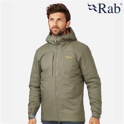 英國 RAB Xenair Alpine Jacket 防風透氣化纖連帽外套 男 淺卡其 QIP09 防風外套