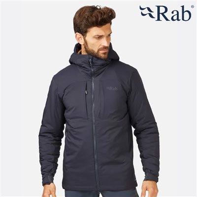 英國 RAB Xenair Alpine Jacket 防風透氣化纖連帽外套 男 烏木灰/足跡褐 QIP09 防風外套