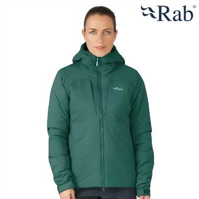 英國 RAB Xenair Alpine Jacket 防風透氣化纖連帽外套 女 板岩綠 QIP10 防風外套