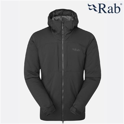 英國 RAB Xenair Alpine Jacket 防風透氣化纖連帽外套 男 黑色 QIP09 防風外套