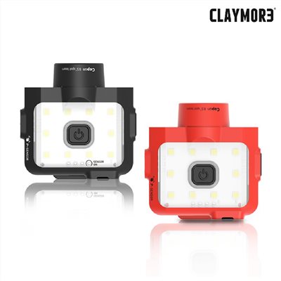 CLAYMORE 120D 感應式輕量夾帽燈 黑/紅 頭燈 露營 登山