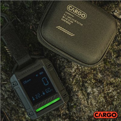 CARGO 一氧化碳溫濕度偵測器 軍綠 一氧化碳偵測 濃度 溫度計 濕度計 探測 露營