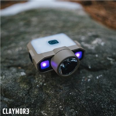 CLAYMORE 200D 感應紫外線夾帽燈 沙色 紫外線燈 頭燈 露營 登山 照明 釣魚 夜釣