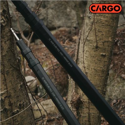 CARGO 伸縮營柱2入 2200mm/3000mm 黑色 營柱 露營 帳篷 主營柱 副營柱
