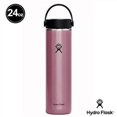 Hydro Flask 24oz/709ml 輕量寬口提環保溫瓶 寶石紅 保冷 保溫瓶 水壺 登山 露營