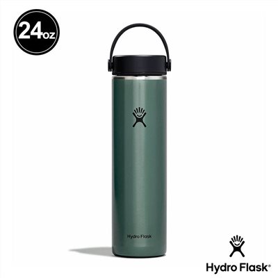 Hydro Flask 24oz/709ml 輕量寬口提環保溫瓶 龍紋綠 保冷 保溫瓶 水壺 登山 露營