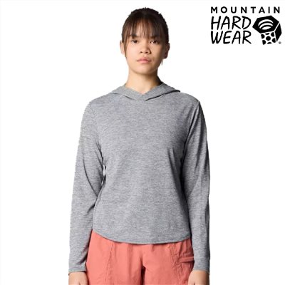 Mountain Hardwear 防曬長袖連帽衫 女 深風暴灰 2067761 長袖 透氣 吸濕 排汗