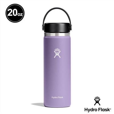 Hydro Flask 20oz/592ml 寬口提環保溫瓶 月影紫 保冷 保溫瓶 水壺 登山 露營