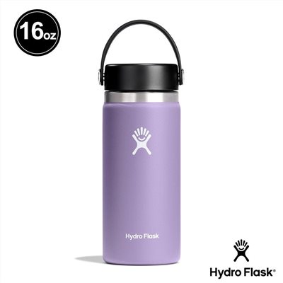 Hydro Flask 16oz/473ml 寬口提環保溫瓶 月影紫 保冷 保溫瓶 水壺 登山 露營